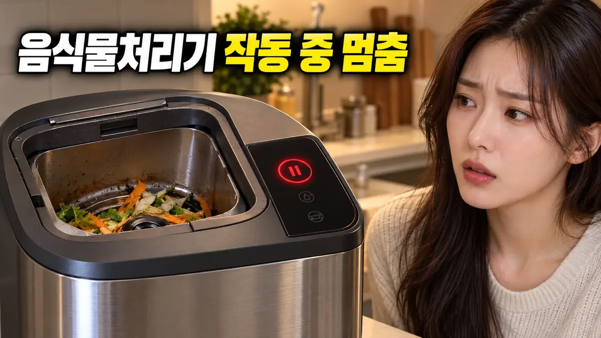 food waste processor stopped