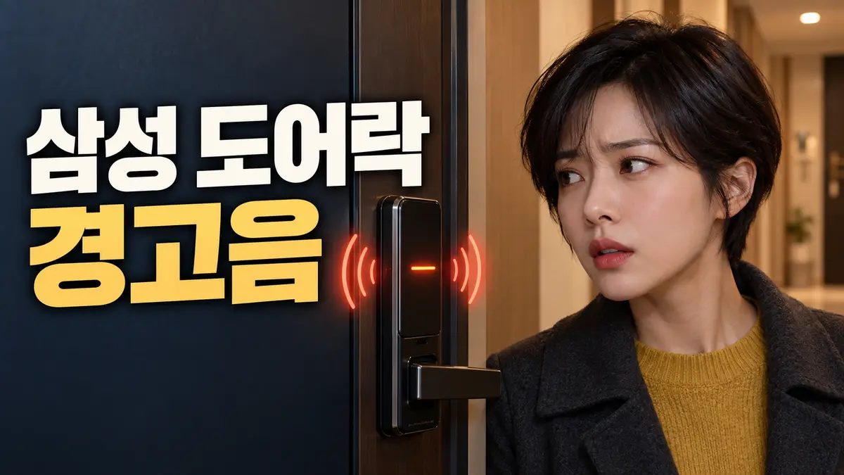 samsung door lock warning beep